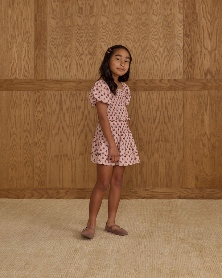 PRE-ORDER Rylee + Cru Rose Dress || Blush Fleur