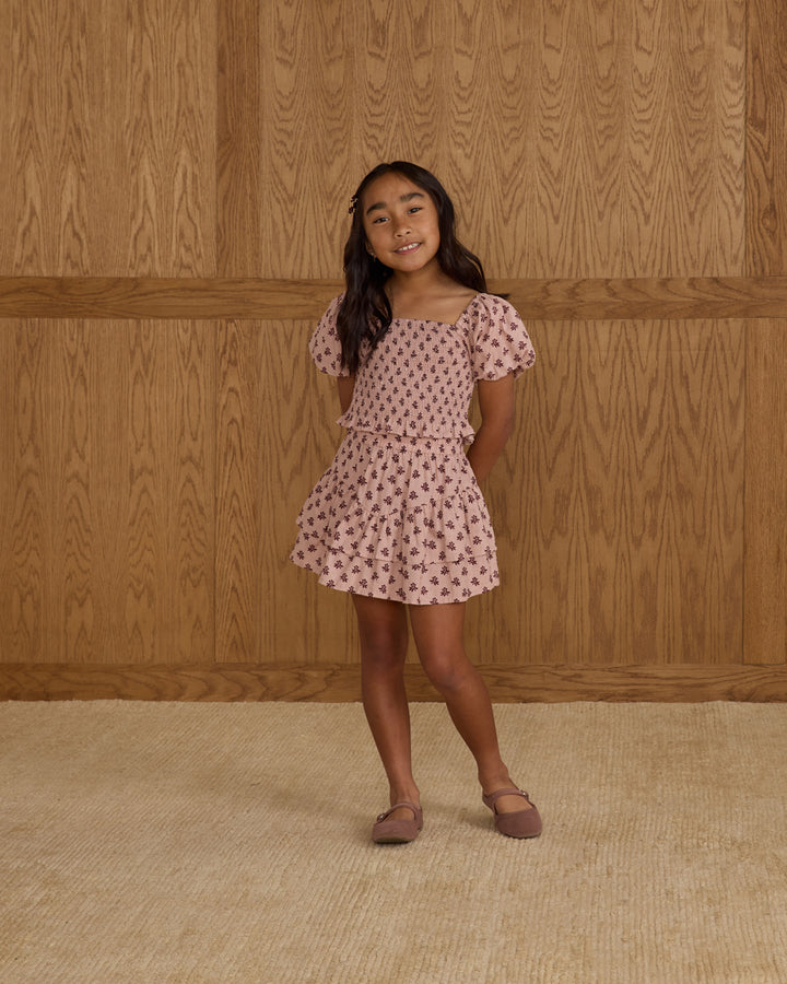 PRE-ORDER Rylee + Cru Rose Dress || Blush Fleur