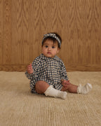 Camille Dress - Navy Check