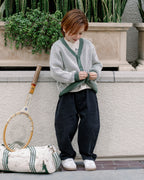 Haywood Cardigan - Green Stripe