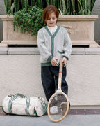 Haywood Cardigan - Green Stripe