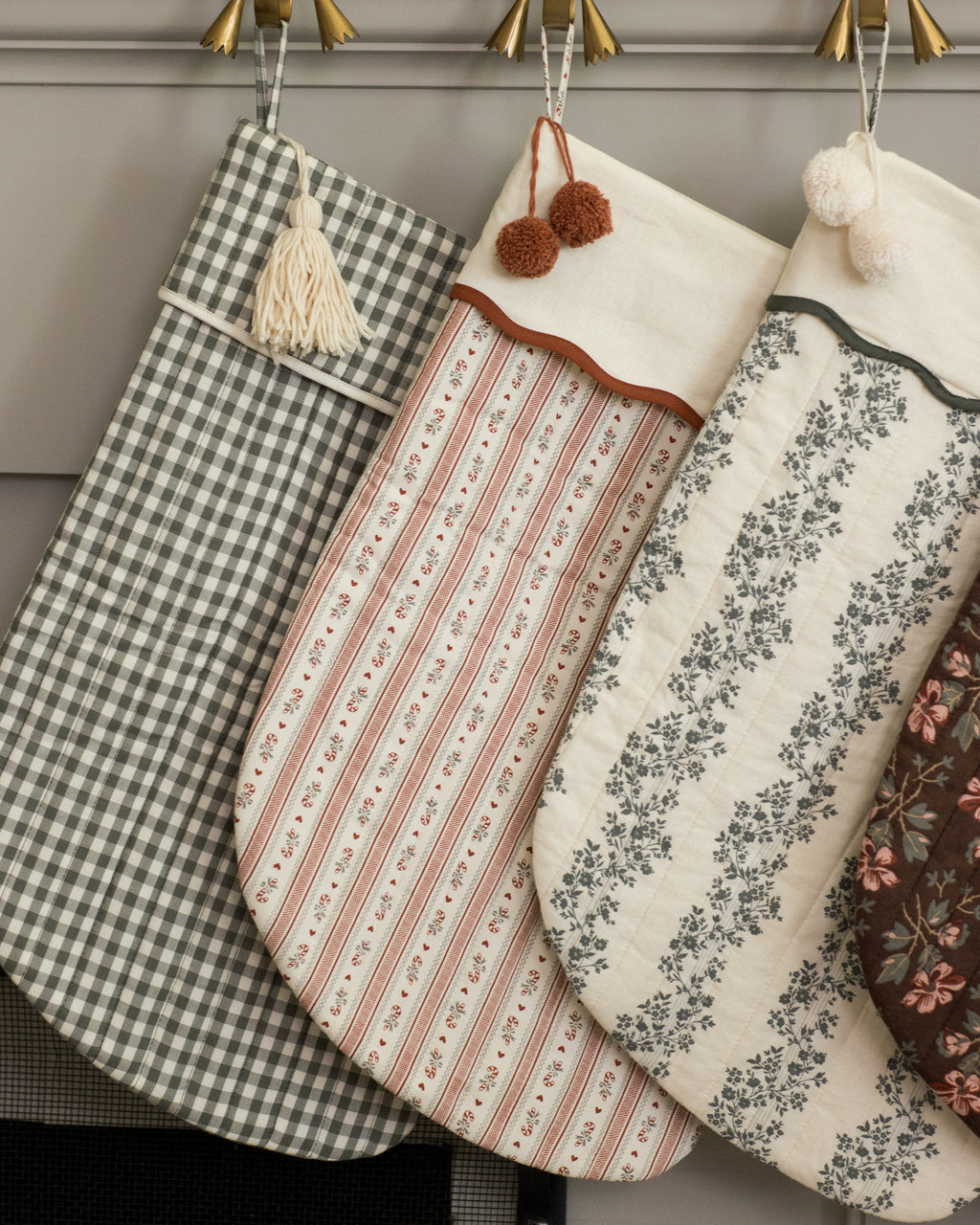 Rylee + Cru Christmas Stocking - Evergreen Gingham