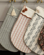 Christmas Stocking - Evergreen Gingham