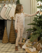 Organic Long Sleeve Pyjama Set - Holly Berry