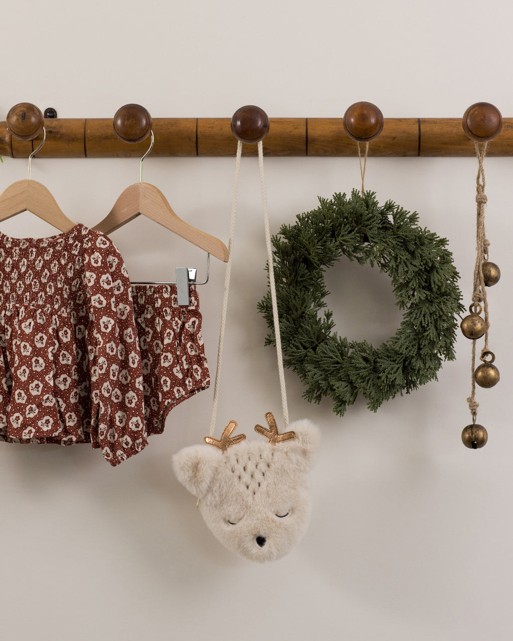 Rylee + Cru Deer Purse Oat