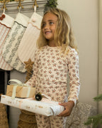 Organic Long Sleeve Pyjama Set - Holly Berry