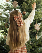 Oversized Bow - Red Plaid