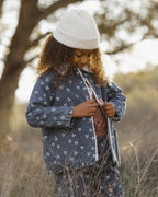PRE-ORDER Long Chore Coat - Heart Ditsy