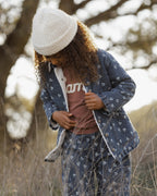 PRE-ORDER Long Chore Coat - Heart Ditsy