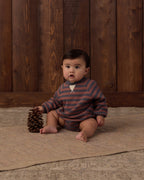 PRE-ORDER Oversized Crew - Mulberry Stripe