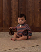 PRE-ORDER Oversized Crew - Mulberry Stripe