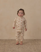 Long Sleeve Tee + Pant Set Pink Daisies