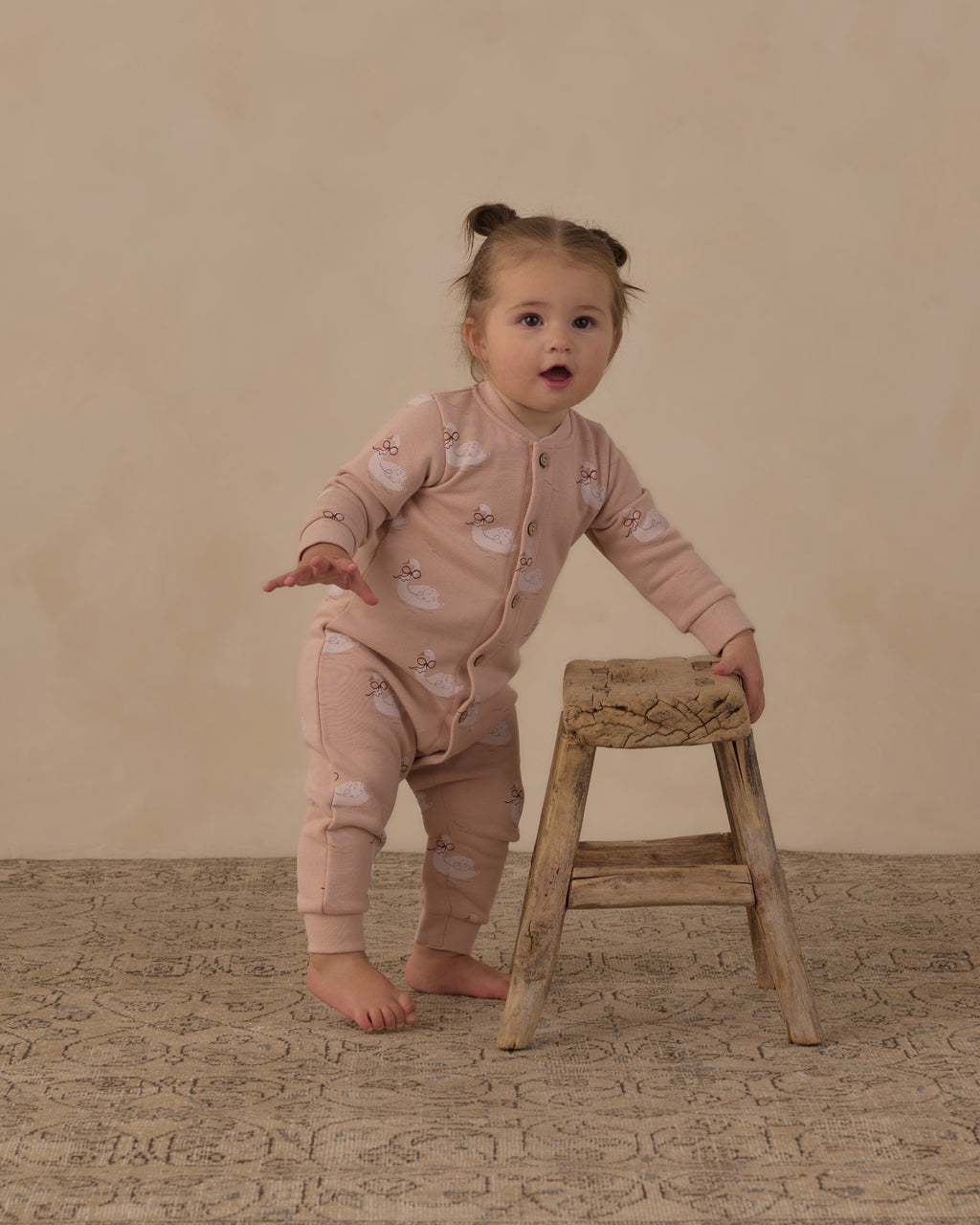 Button Down Jumpsuit Swans