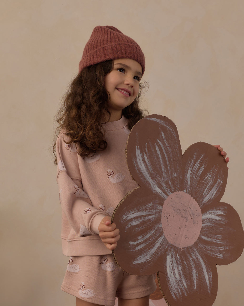 Boxy Pullover Swans