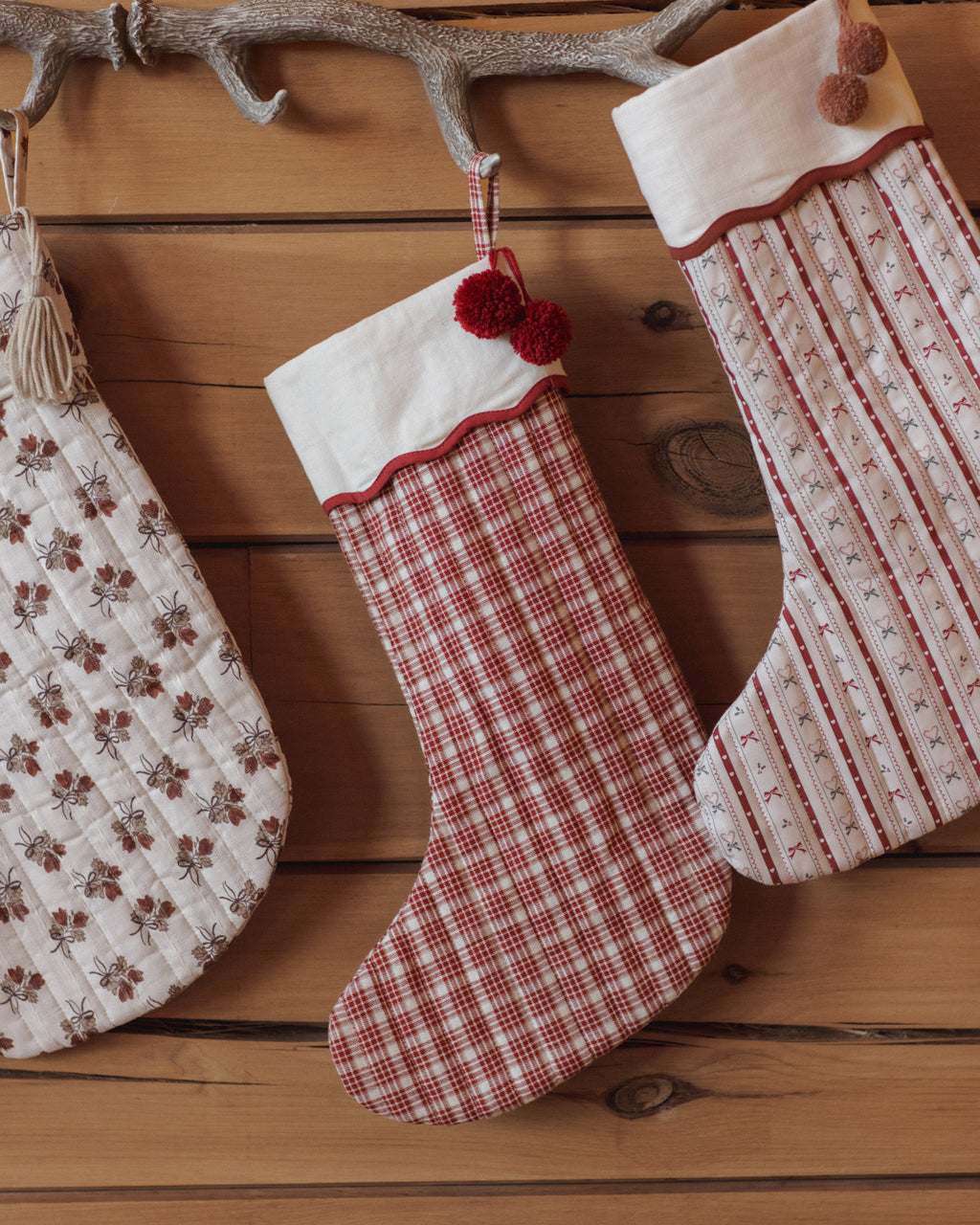 Noel Stocking - Ruby Plaid