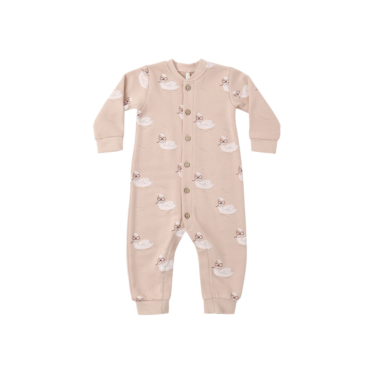 Button Down Jumpsuit Swans
