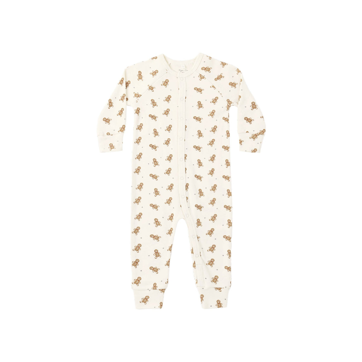 Organic Long John Pyjamas - Gingerbread