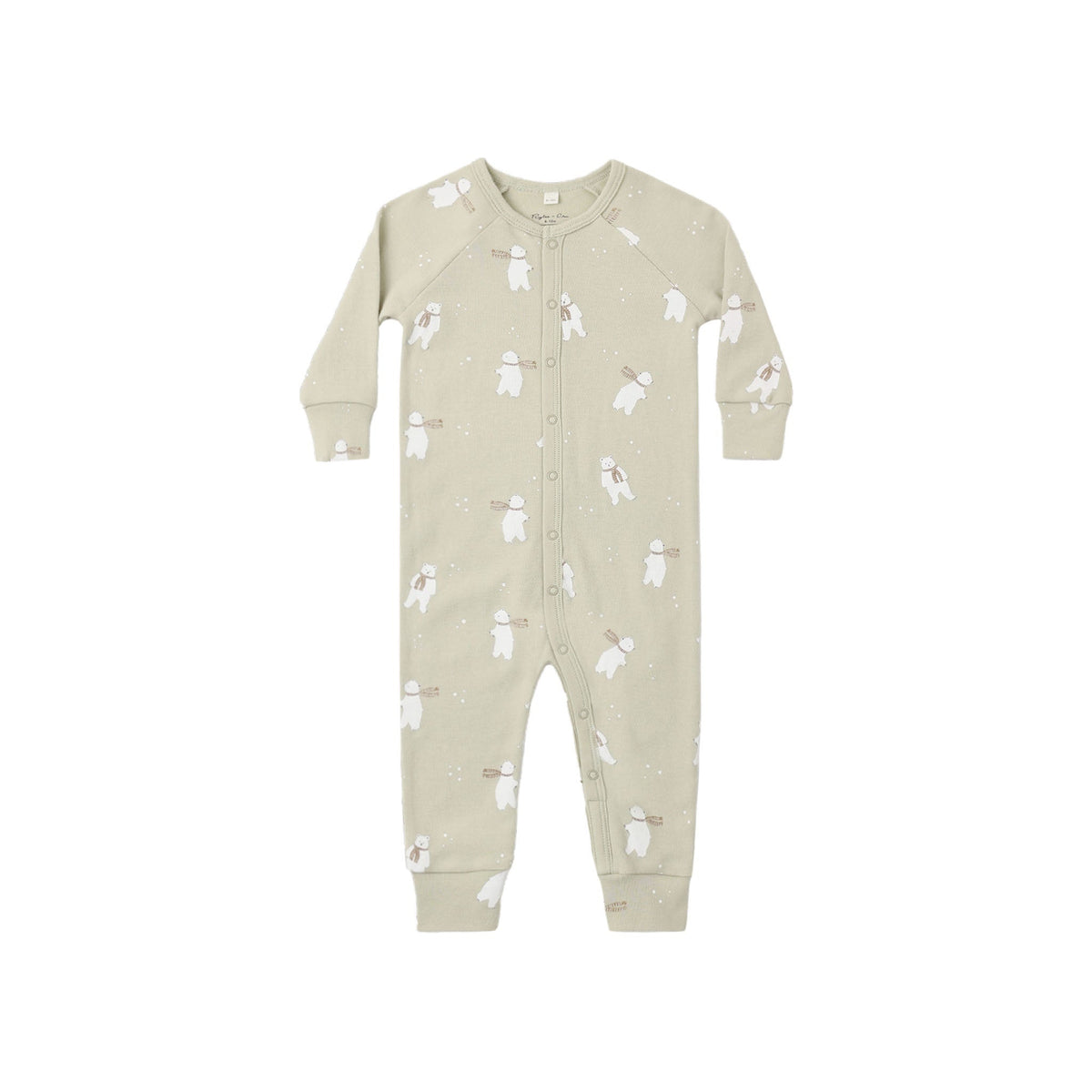 Organic Pajama Long John Polar Bears