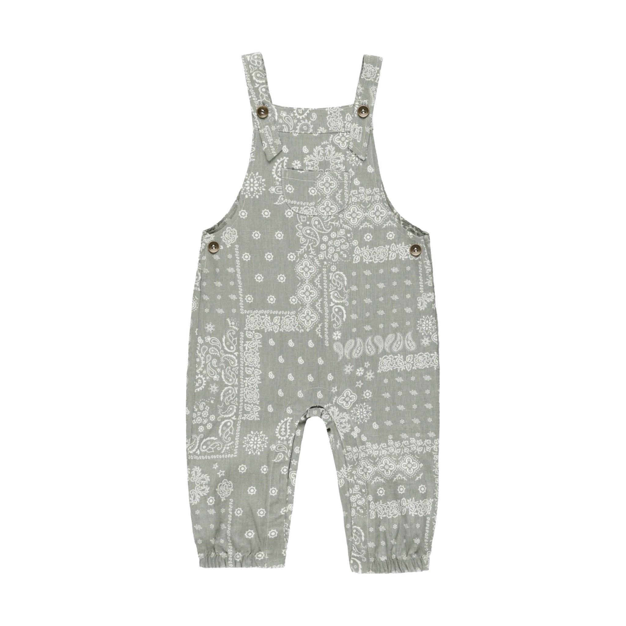 Rylee + Cru Baby Overalls - Laurel Bandana