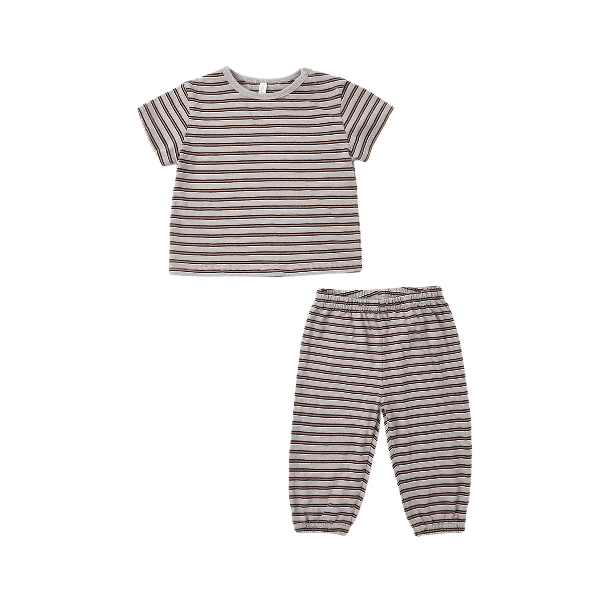 Jersey Tee + Pant Set Vintage Stripe