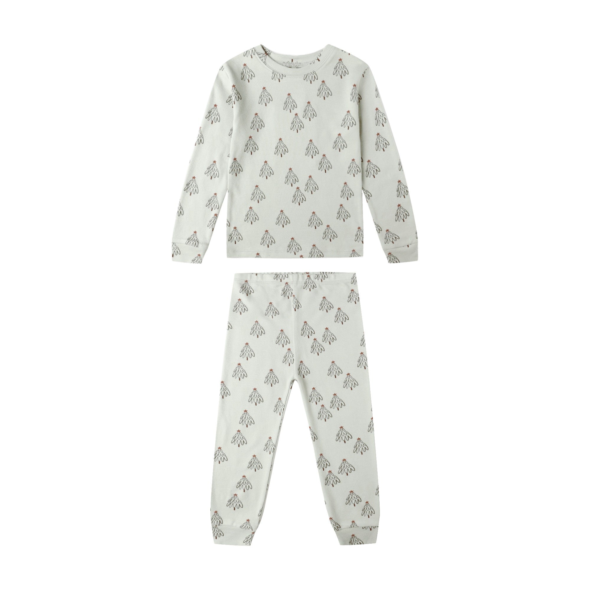 Rylee + Cru Organic Long Sleeve Pyjama Set - Trees