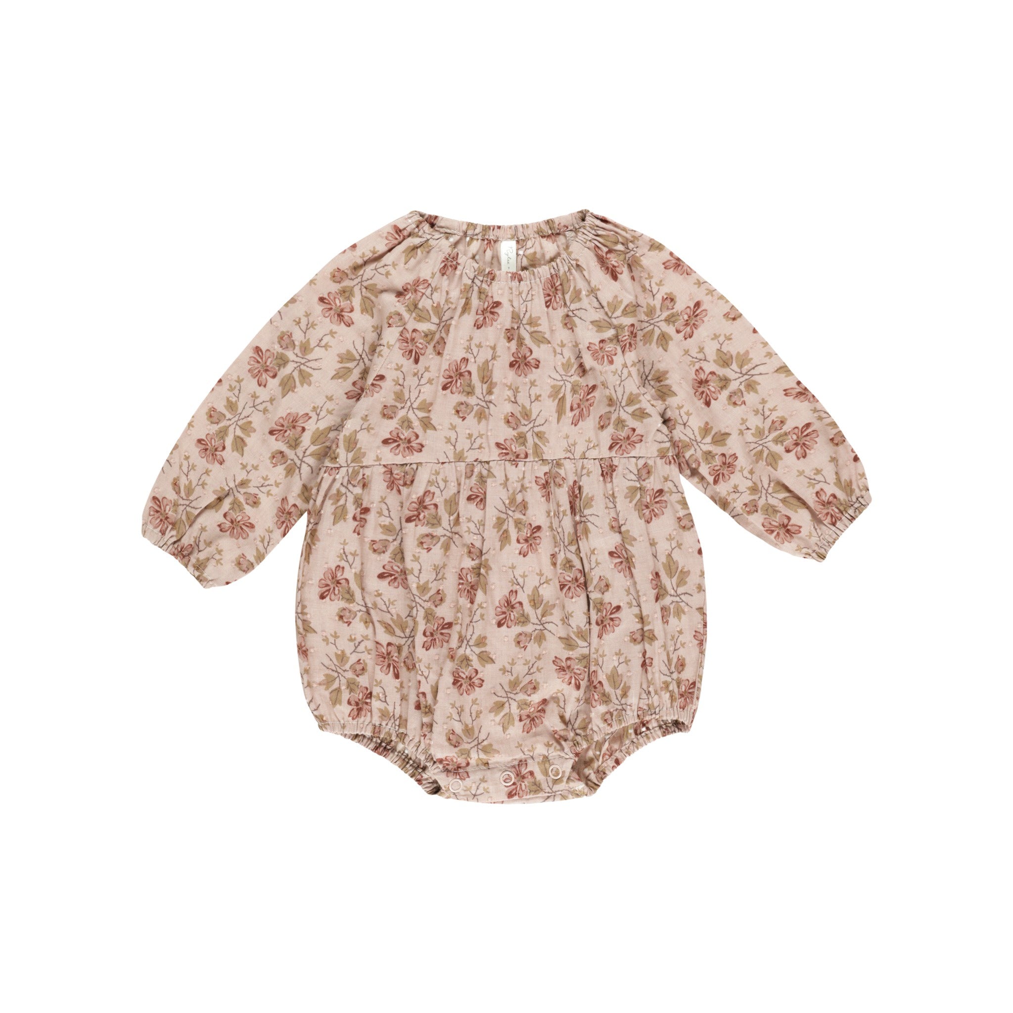 Rylee + Cru Long Sleeve Bubble Romper - French Garden