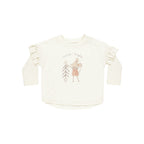 Rylee + Cru Ruffle Long Sleeve Tee - Mouse