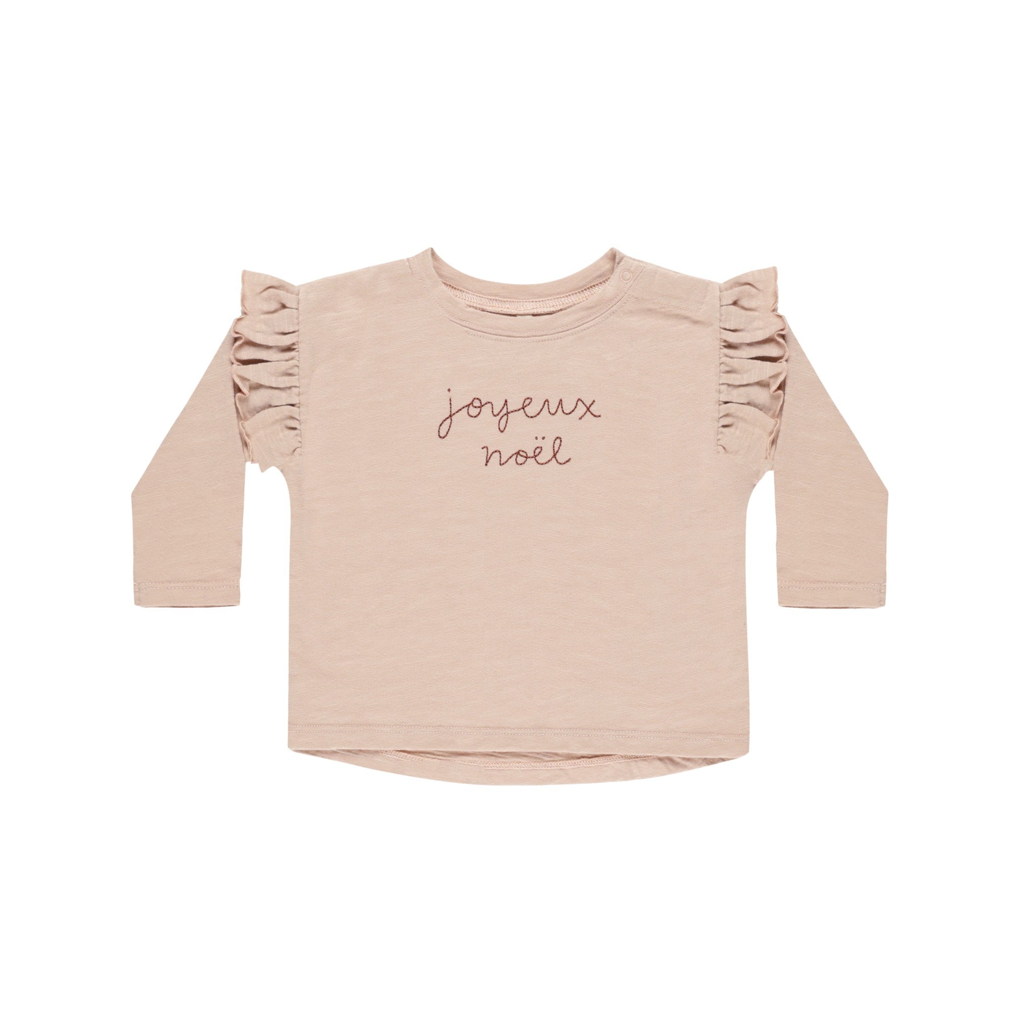 Rylee + Cru Ruffle Long Sleeve Tee - Joyeux Noel