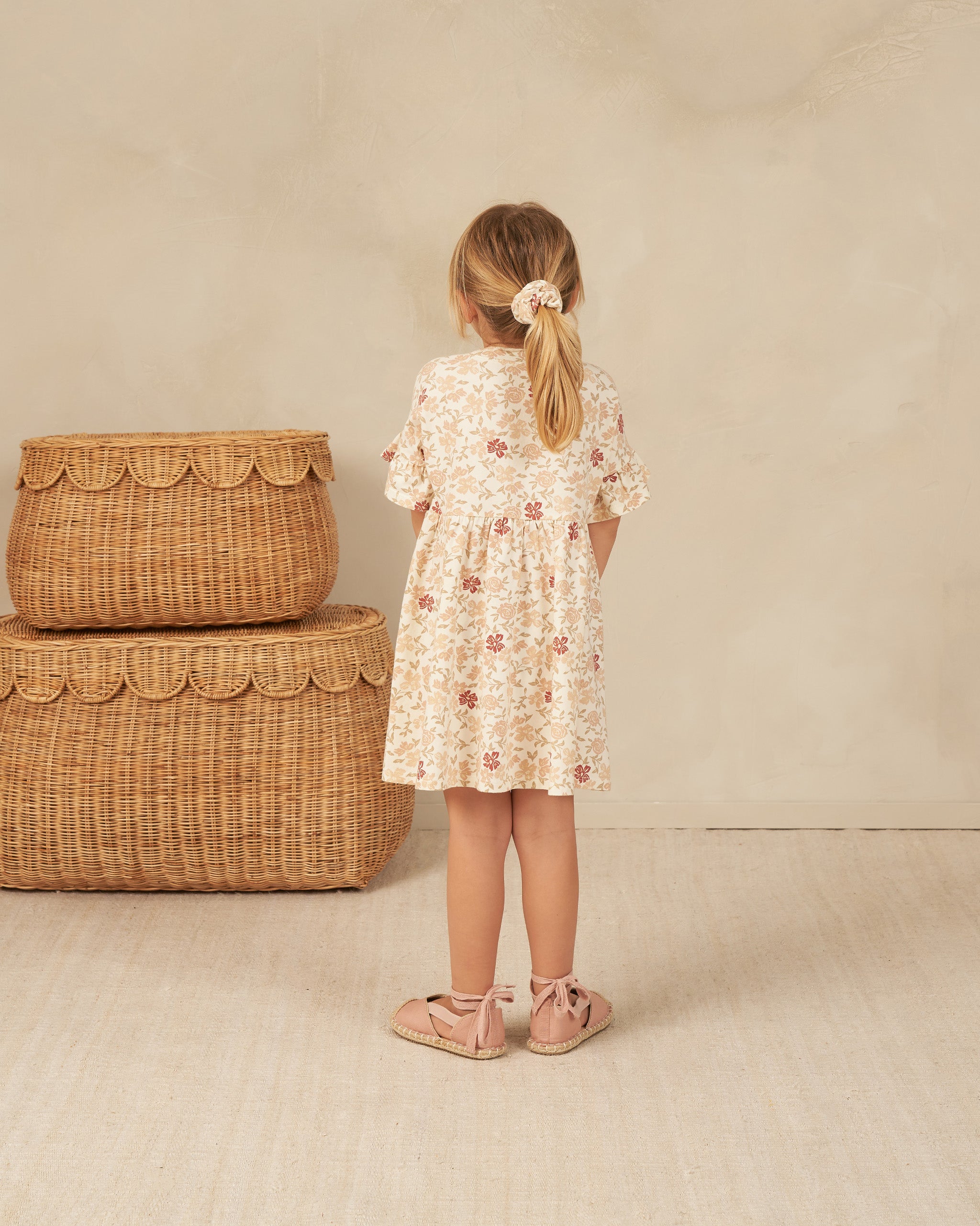 Rylee + Cru Babydoll Dress - Pink Floral