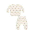 Rylee + Cru Long Sleeve Tee + Pant Set - Reindeer