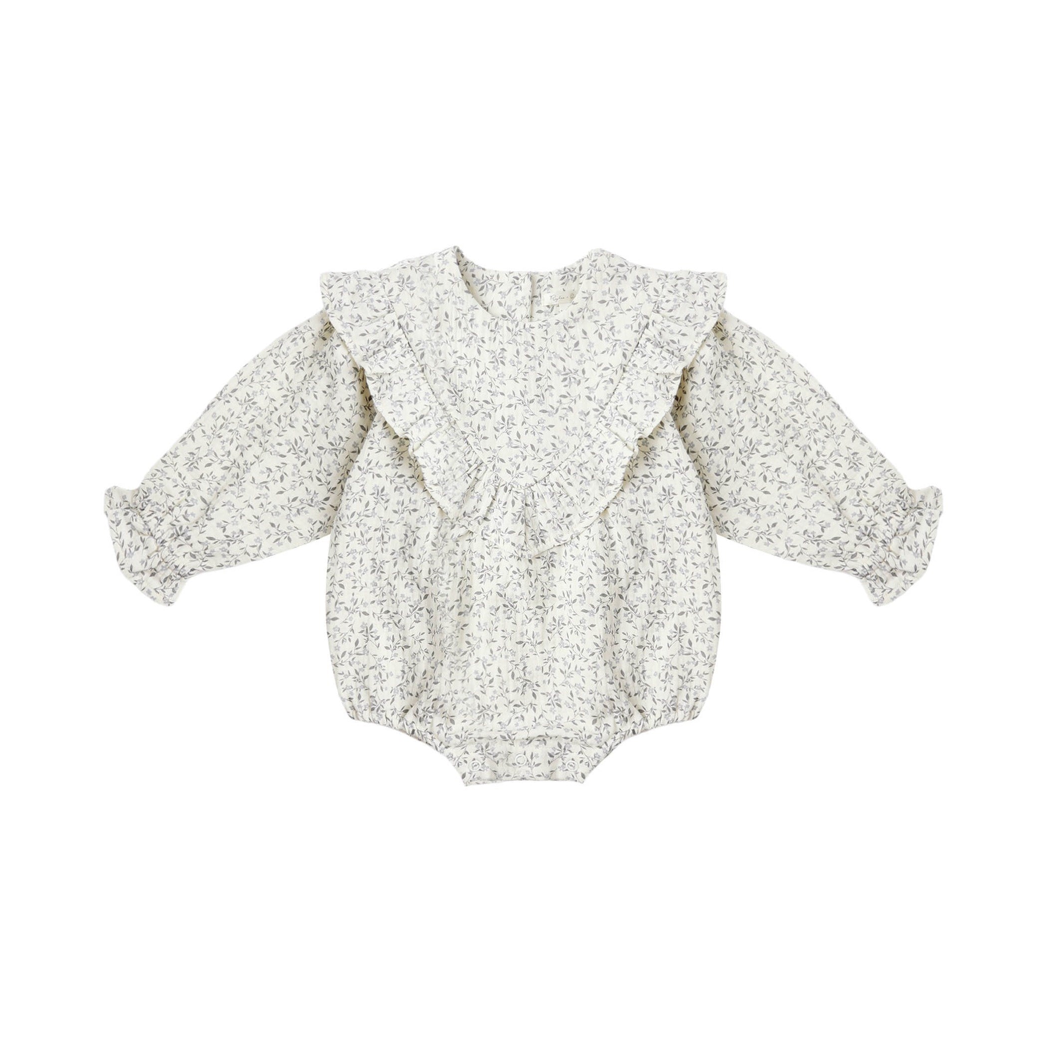 Rylee + Cru Winnie Romper - Blue Vines