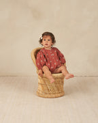 Gwen Romper - Embroidered Daisy