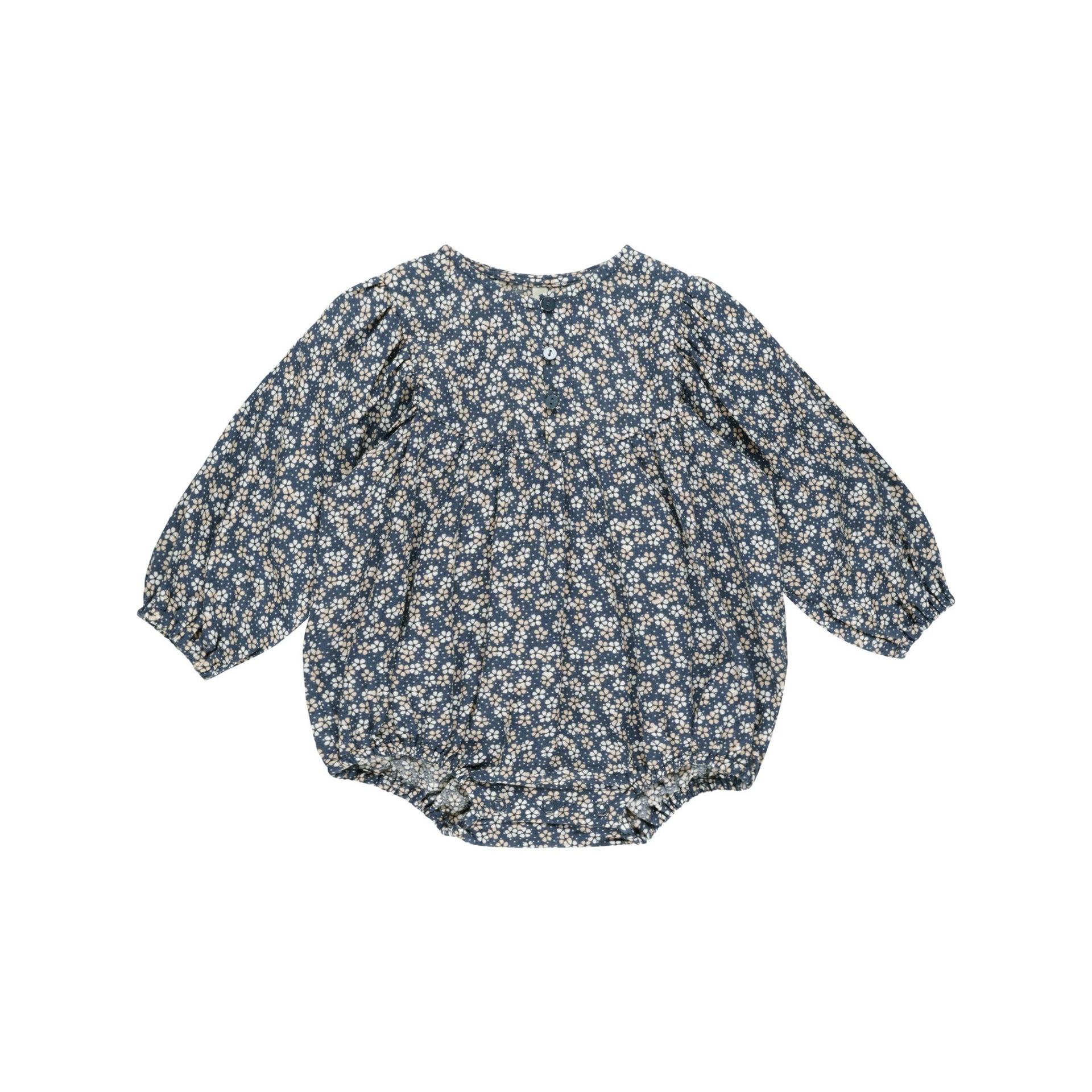 Gwen Romper Blue Floral – Daisy and Hen