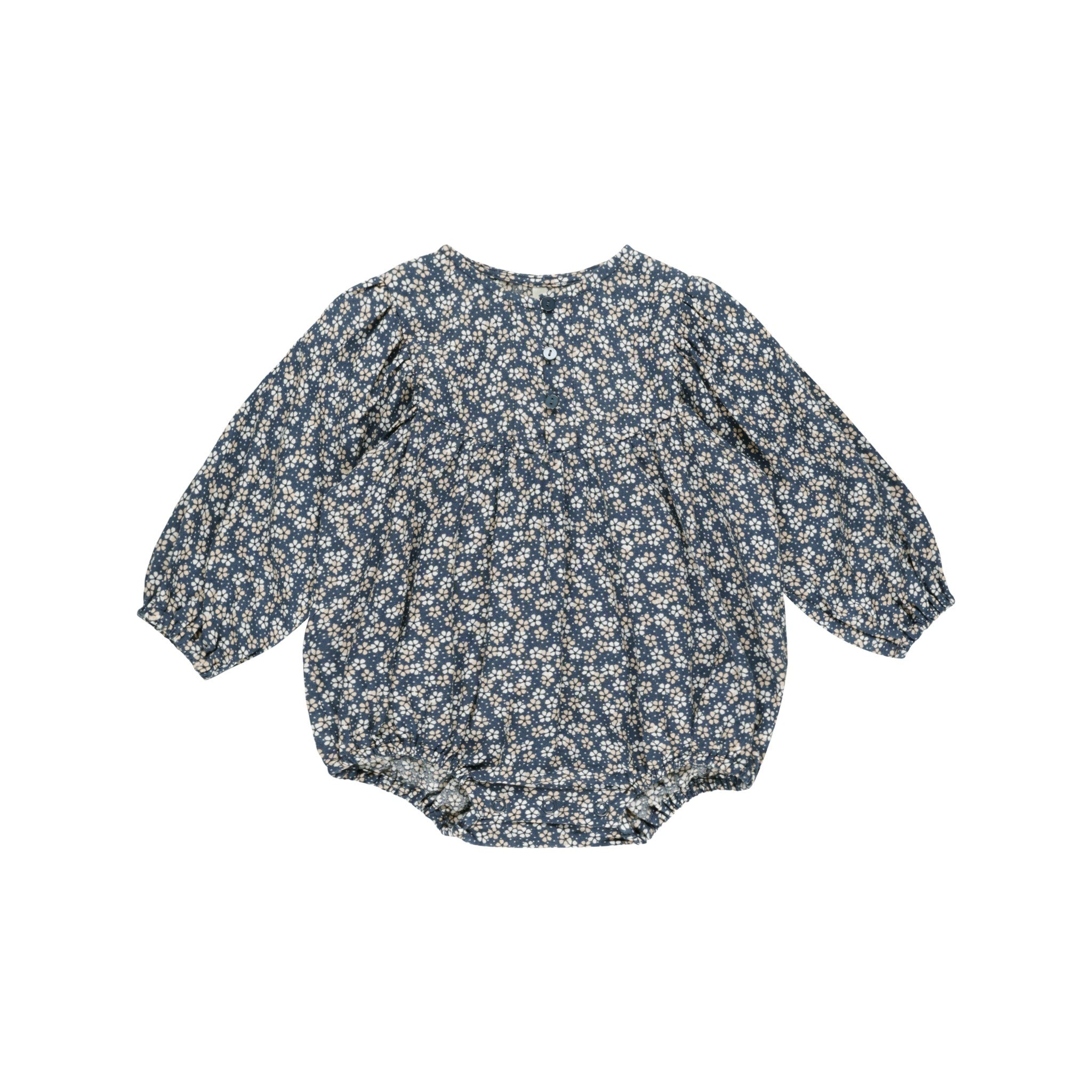 Rylee + Cru Gwen Romper - Blue Floral