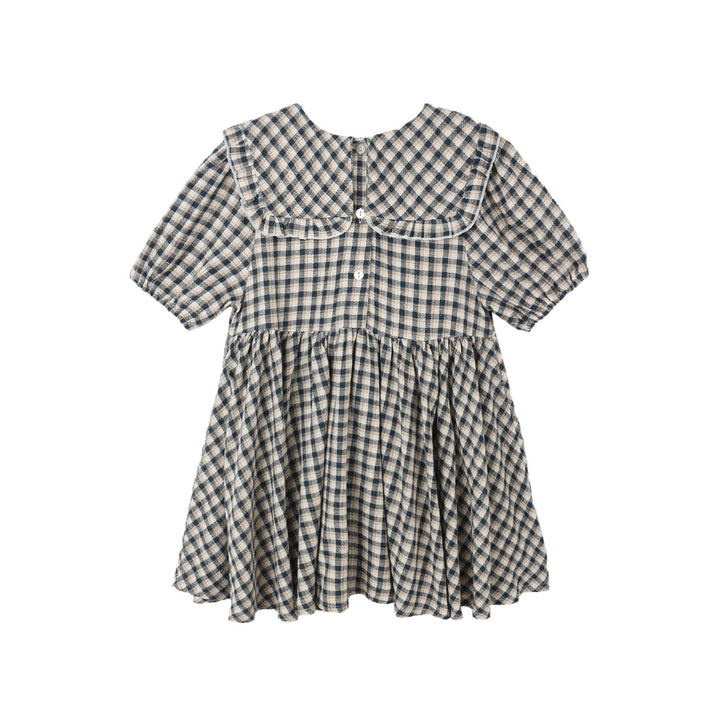 PRE-ORDER Rylee + Cru Camille Dress || Navy Check