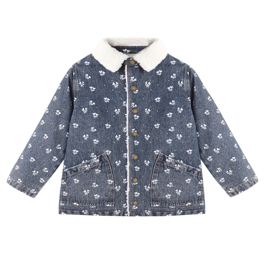 PRE-ORDER Long Chore Coat - Heart Ditsy