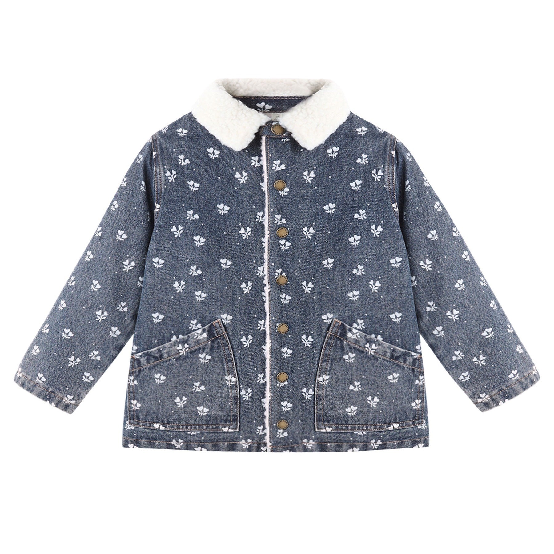 PRE-ORDER Long Chore Coat - Heart Ditsy