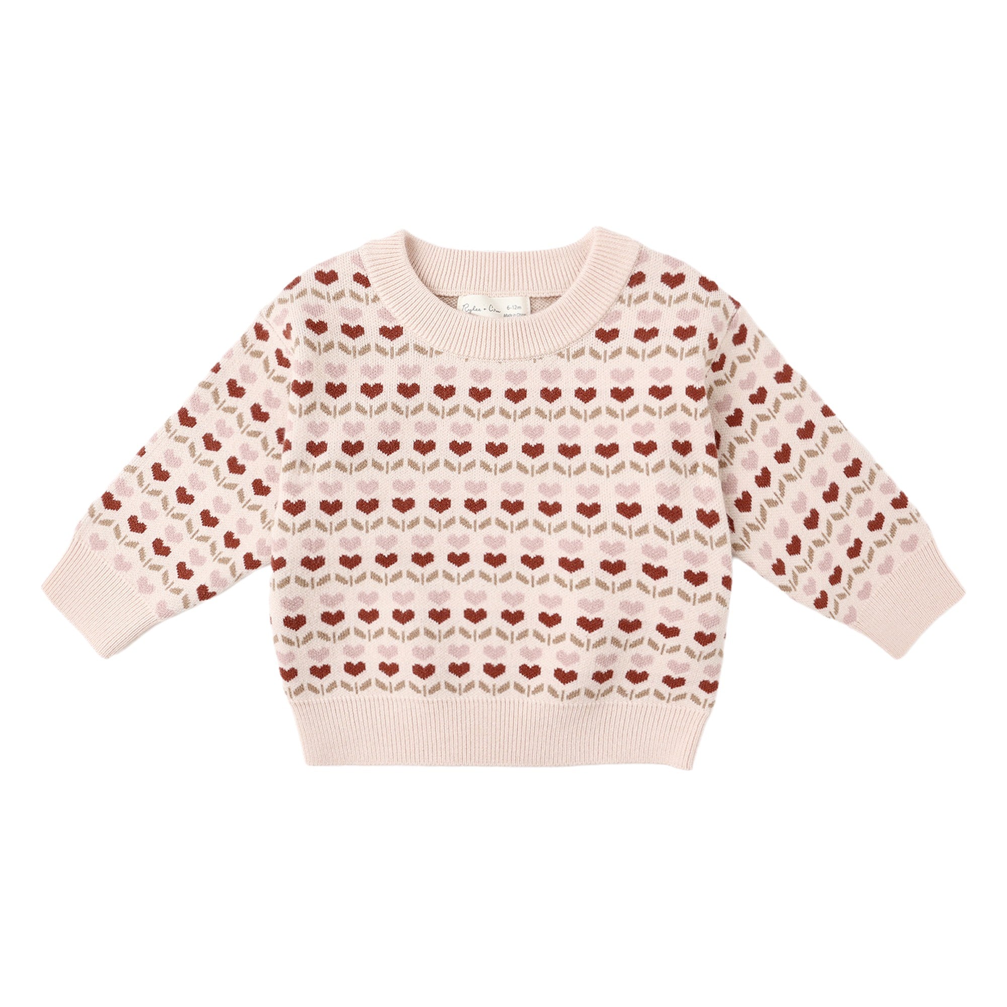Rylee + Cru Shiloh Sweater - Ruby Hearts