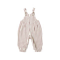 Vintage Overall - Burgundy Stripe