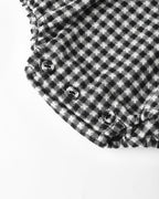 Colette Romper - Black Gingham