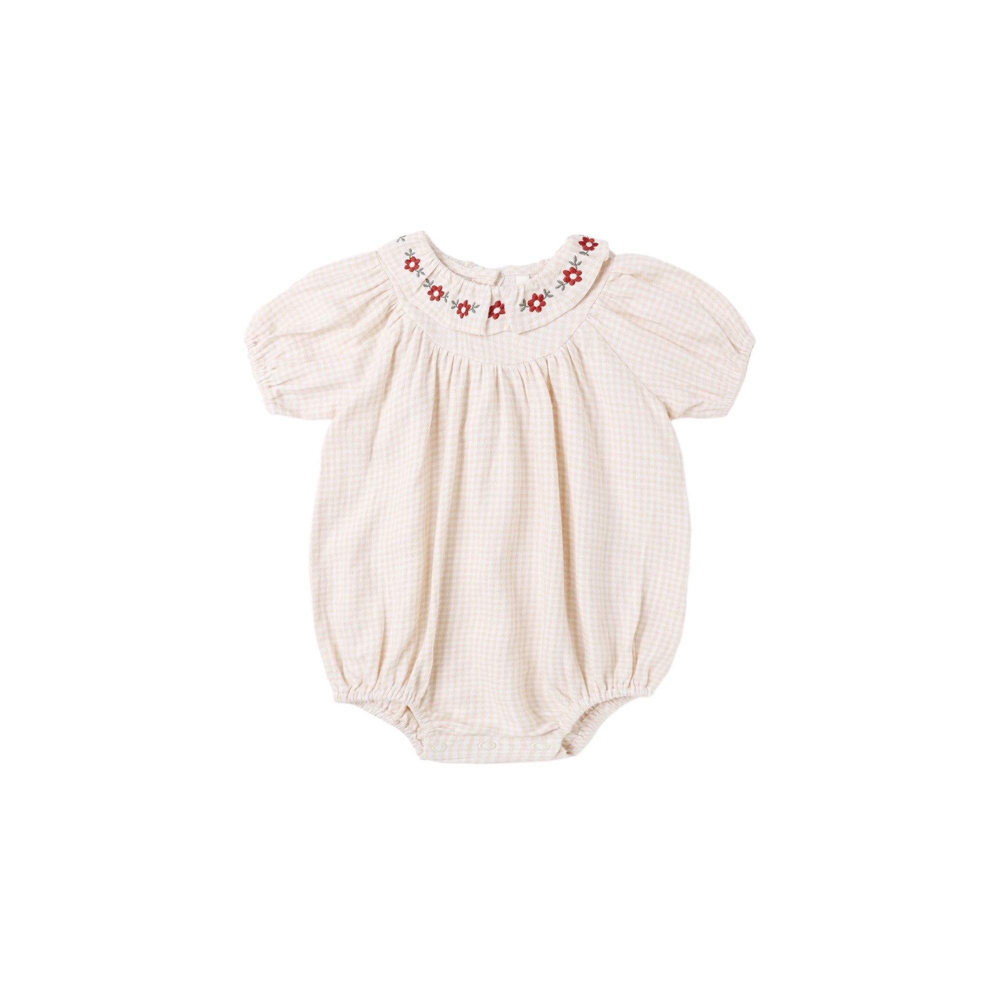 Rylee + Cru Lula Romper - Petal Gingham