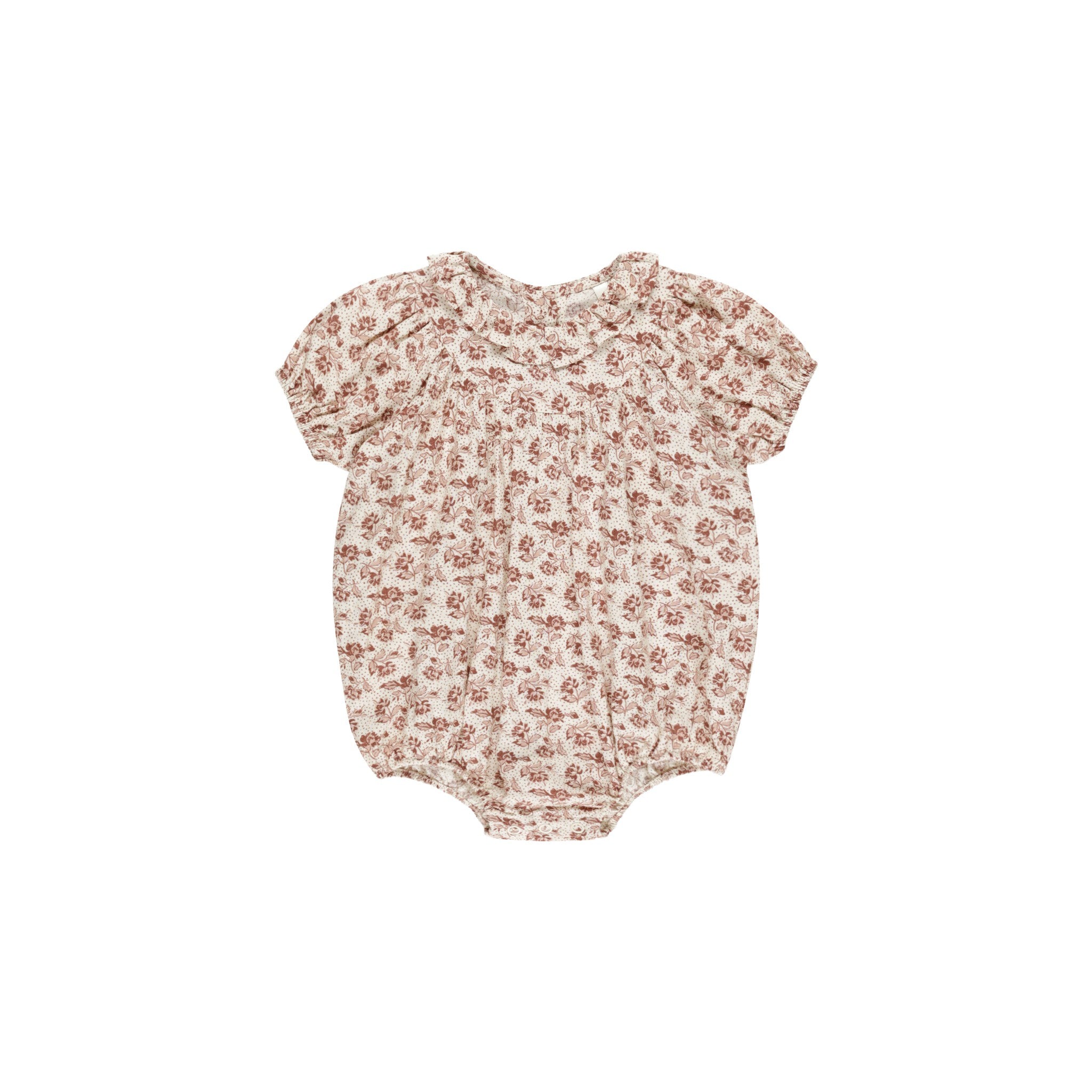 Rylee + Cru Lula Romper - Red Rose