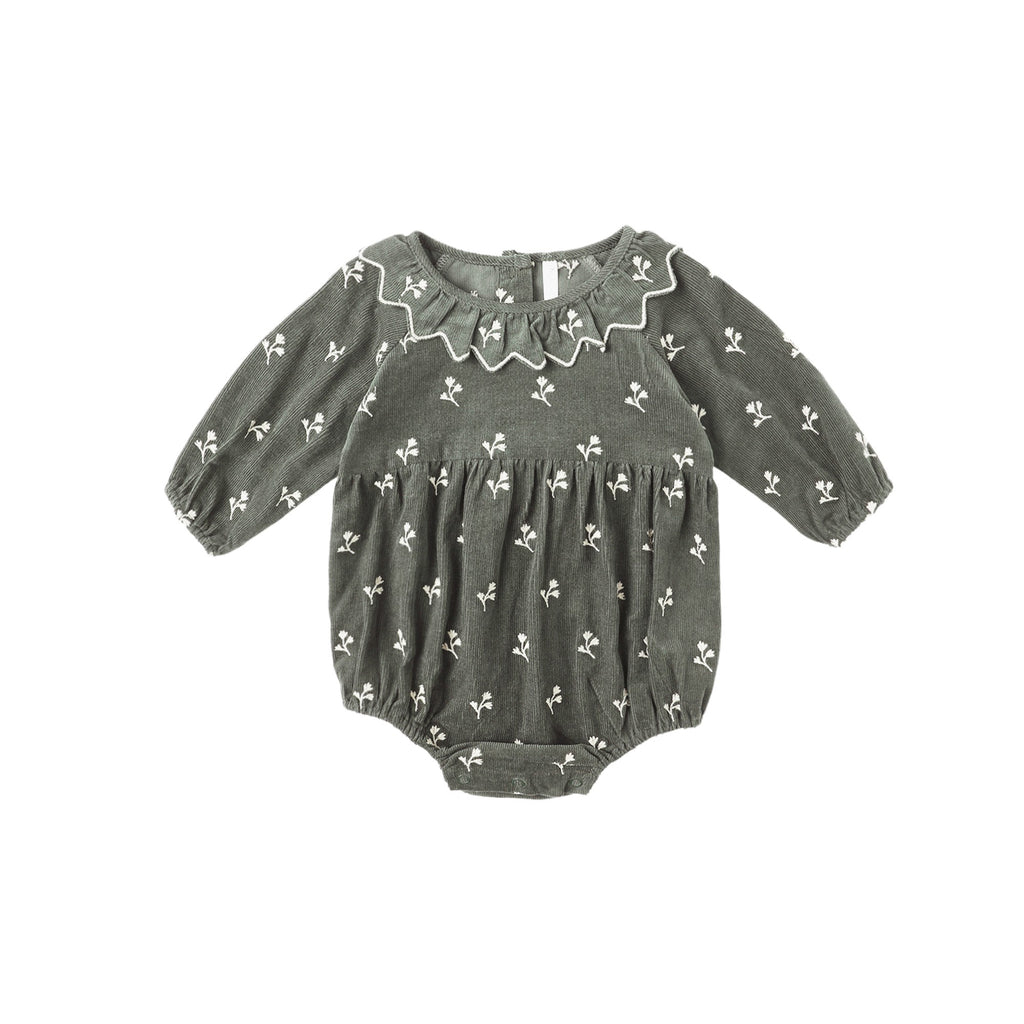 Rylee + Cru Freya Romper - Blossom Embroidery