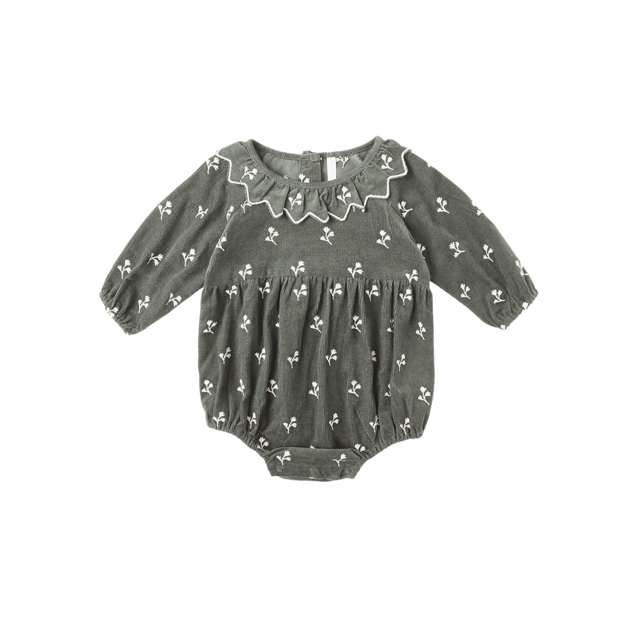 Rylee + Cru Freya Romper - Blossom Embroidery