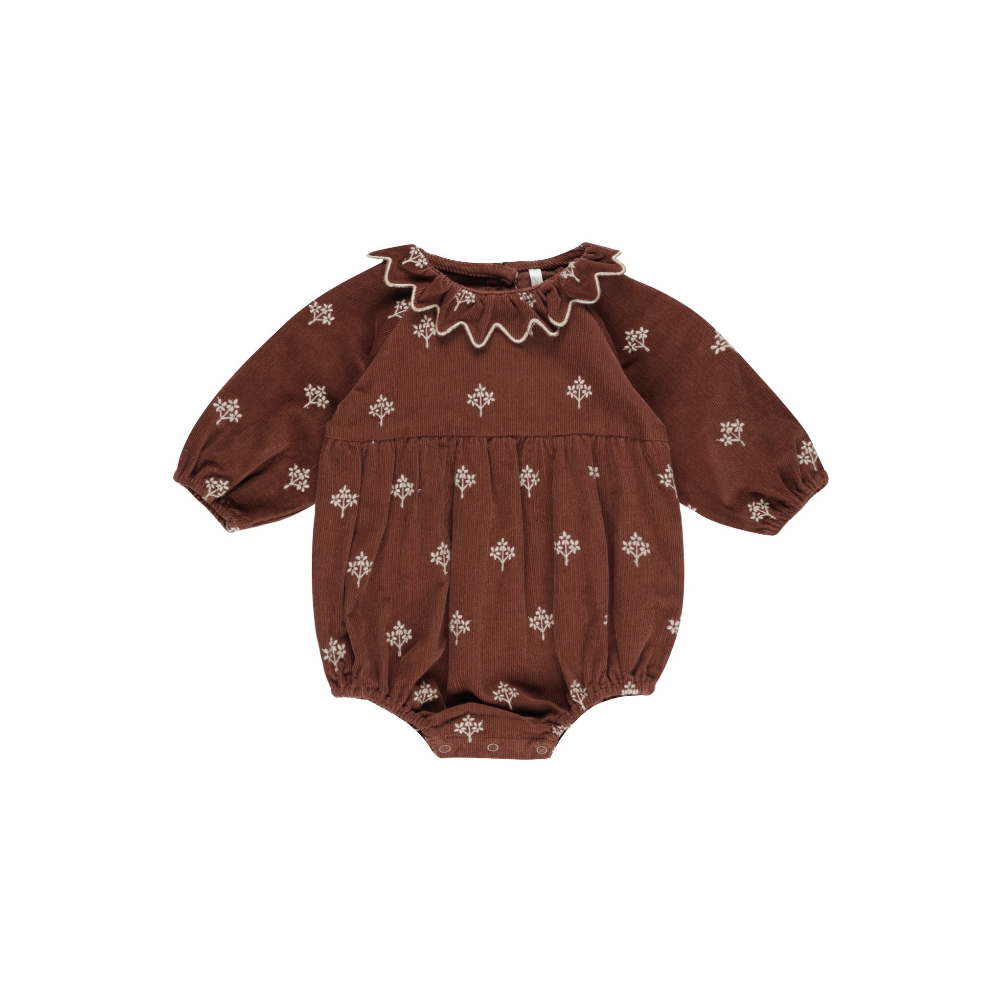 Rylee + Cru Freya Romper - Brick Floral