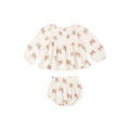Sophia Top + Bloomer Set - Peppermint Bows