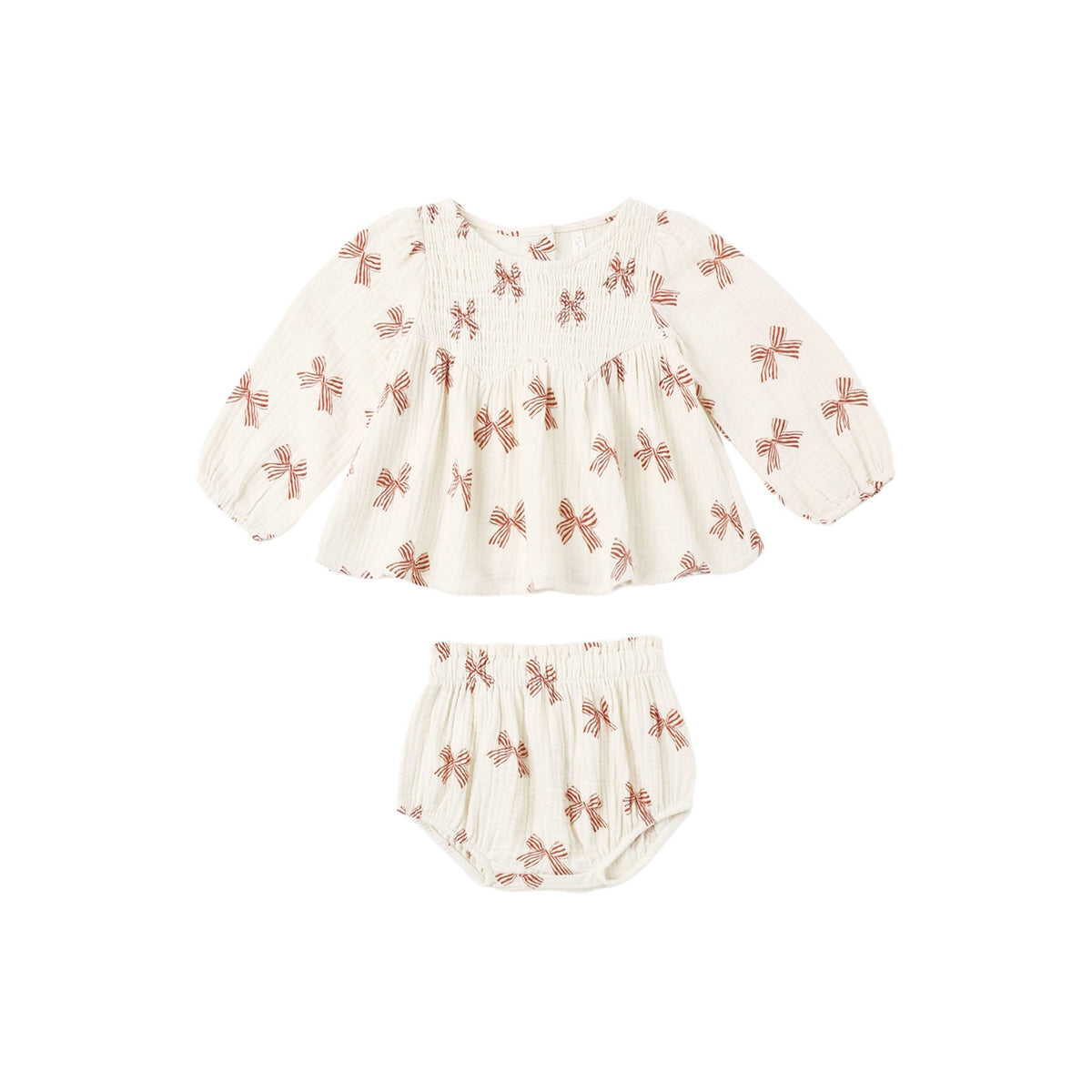 Sophia Top + Bloomer Set - Peppermint Bows