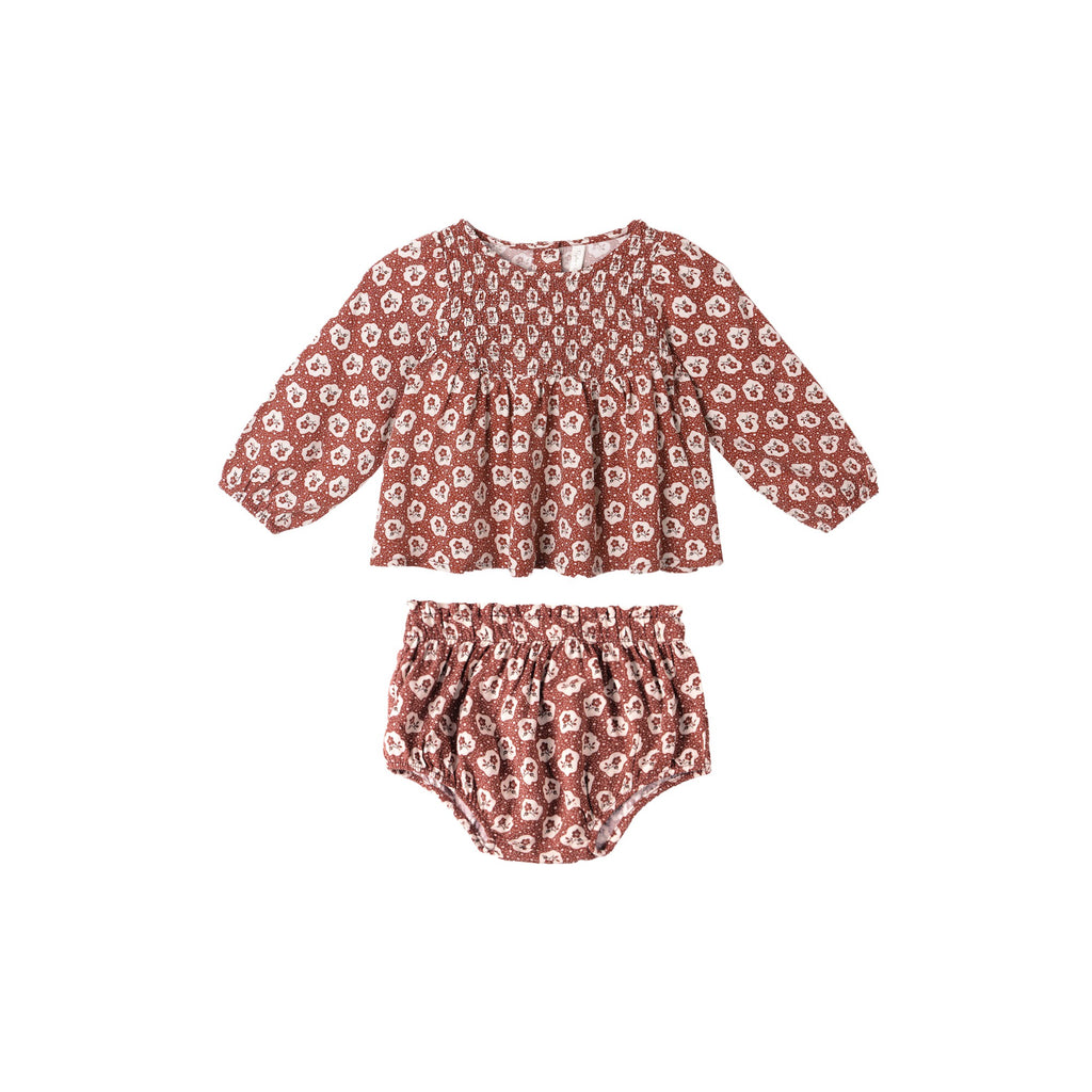 Sophia Top + Bloomer Set - Ruby Fleur
