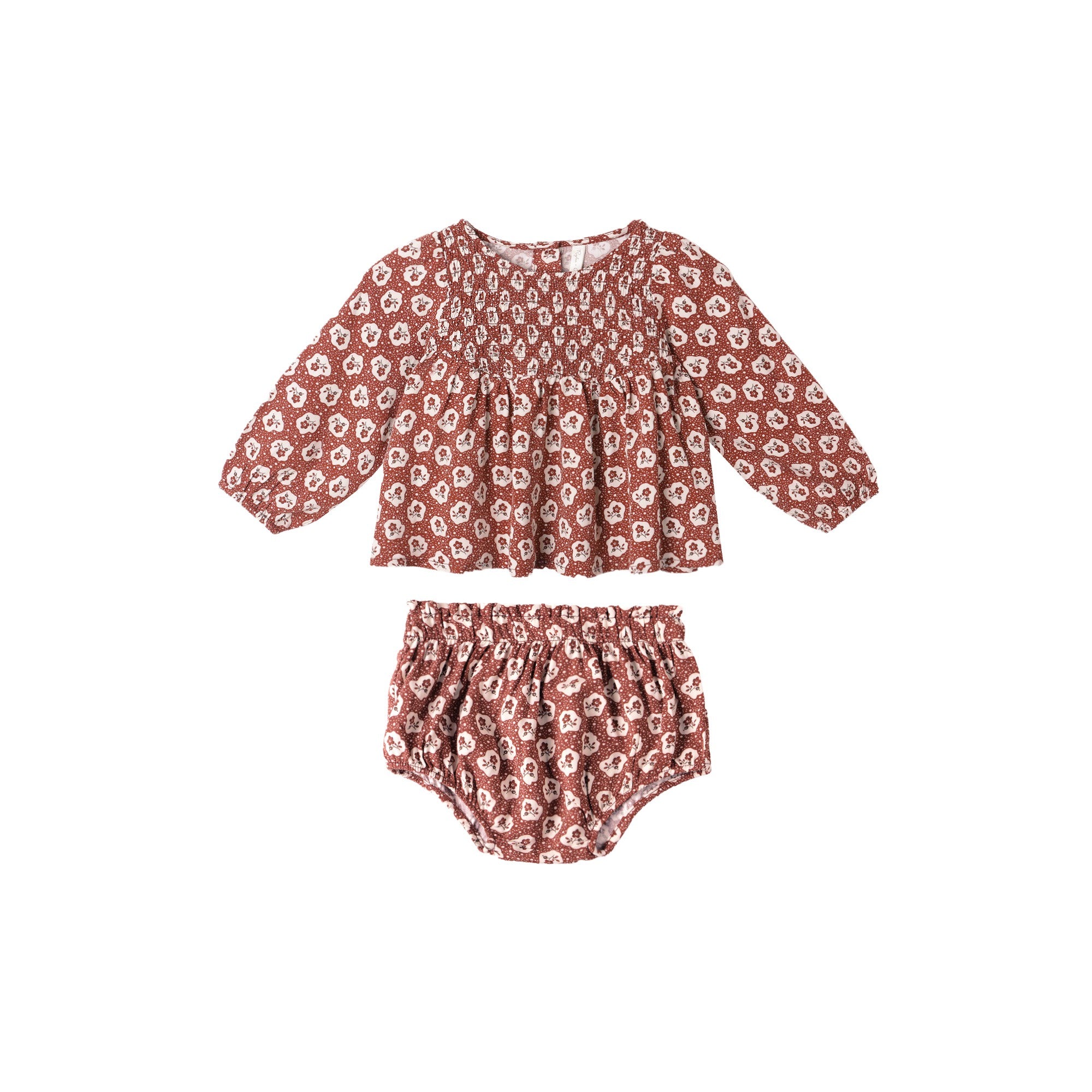 Rylee + Cru Sophia Top + Bloomer Set - Ruby Fleur