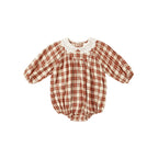 Heidi Romper - Red Plaid